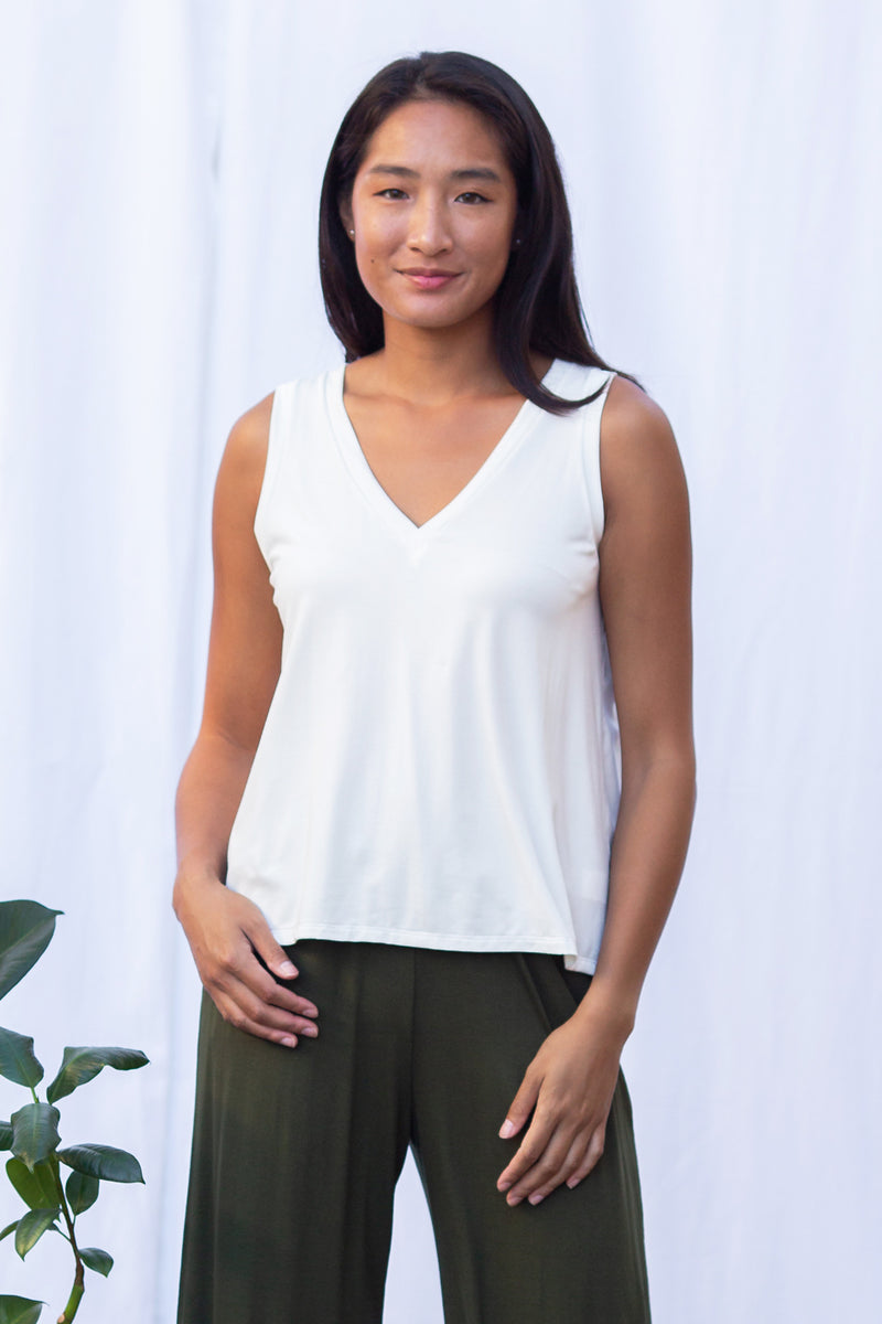 Nikki Tank Top (Ivory)