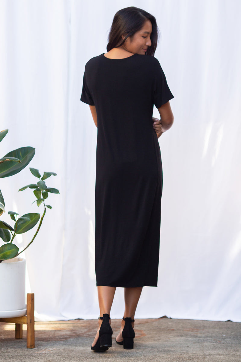 Ricky Asymmetrical Dress (Black)