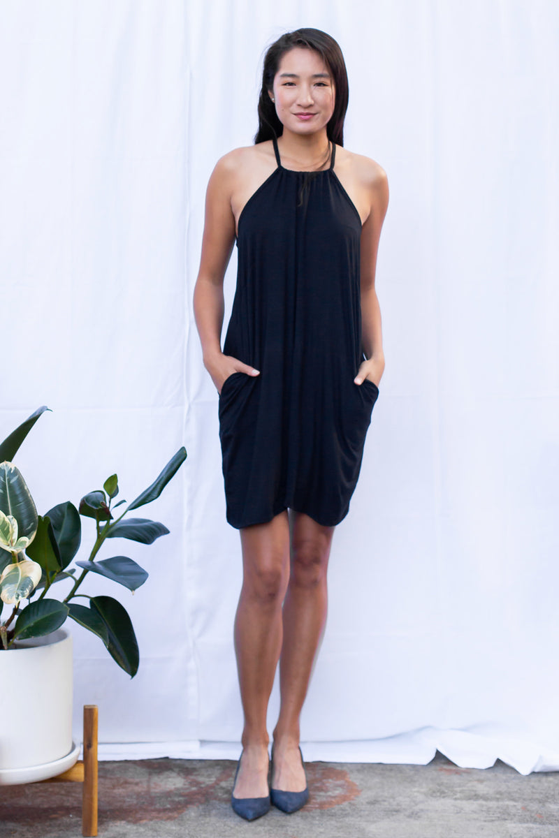 Audrey Slip Dress (Black)
