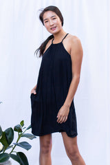 Audrey Slip Dress (Black)