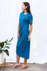 Ricky Asymmetrical Dress (Ocean)