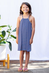 Alex Girls Dress 2.0 (Navy Stripe)