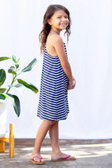 Alex Girls Dress 2.0 (Navy Stripe)