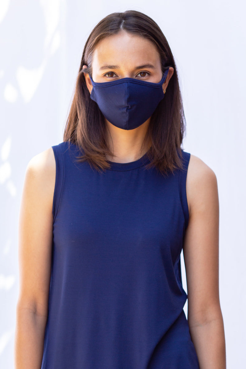 TT Adult Knit Mask (Navy)