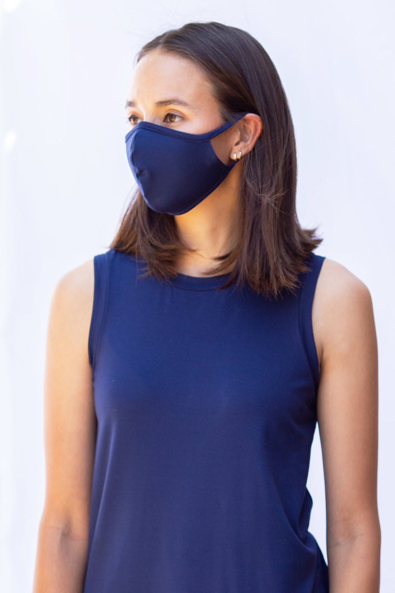 TT Adult Knit Mask (Navy)