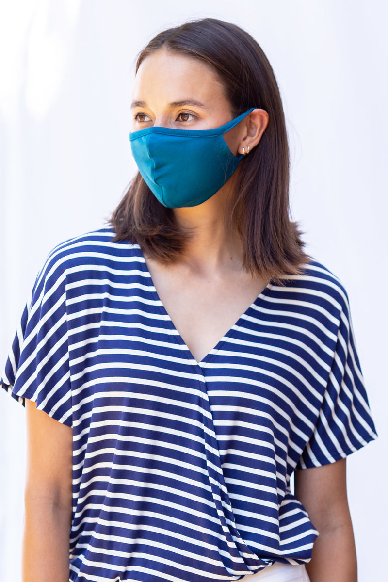TT Adult Knit Mask (Ocean)