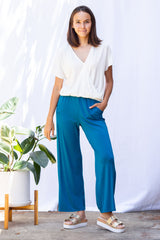 Parker High-Waist Pant (Ocean)