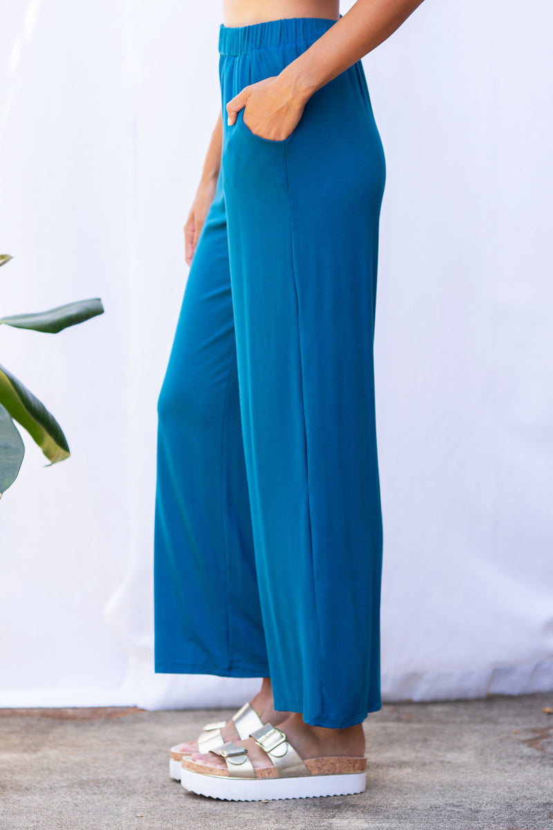 Parker High-Waist Pant (Ocean)