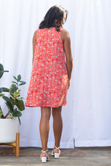 Avery Swing Dress (Wildflower Red)