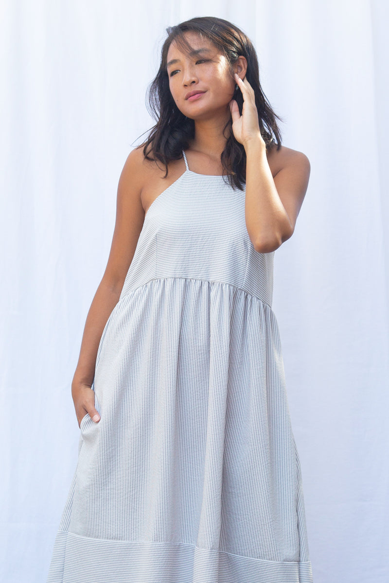 Marni Midi Dress (Oxford Stripe)