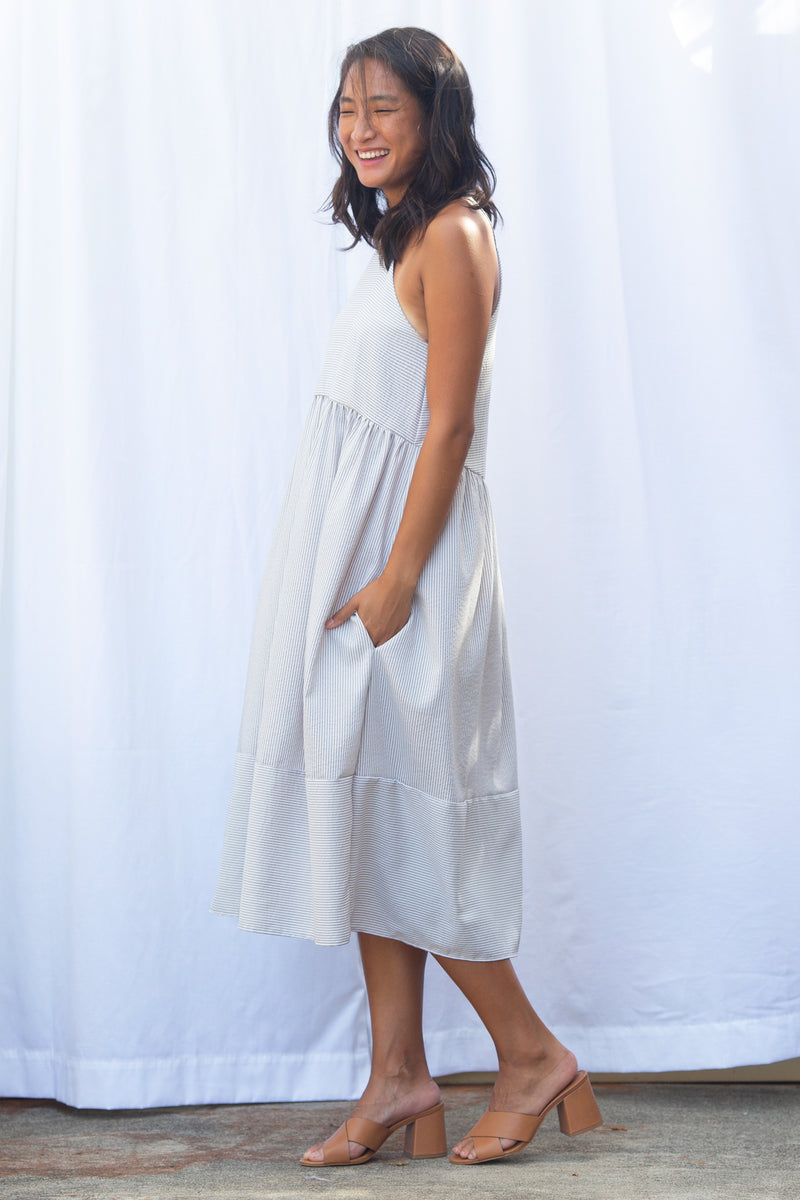 Marni Midi Dress (Oxford Stripe)