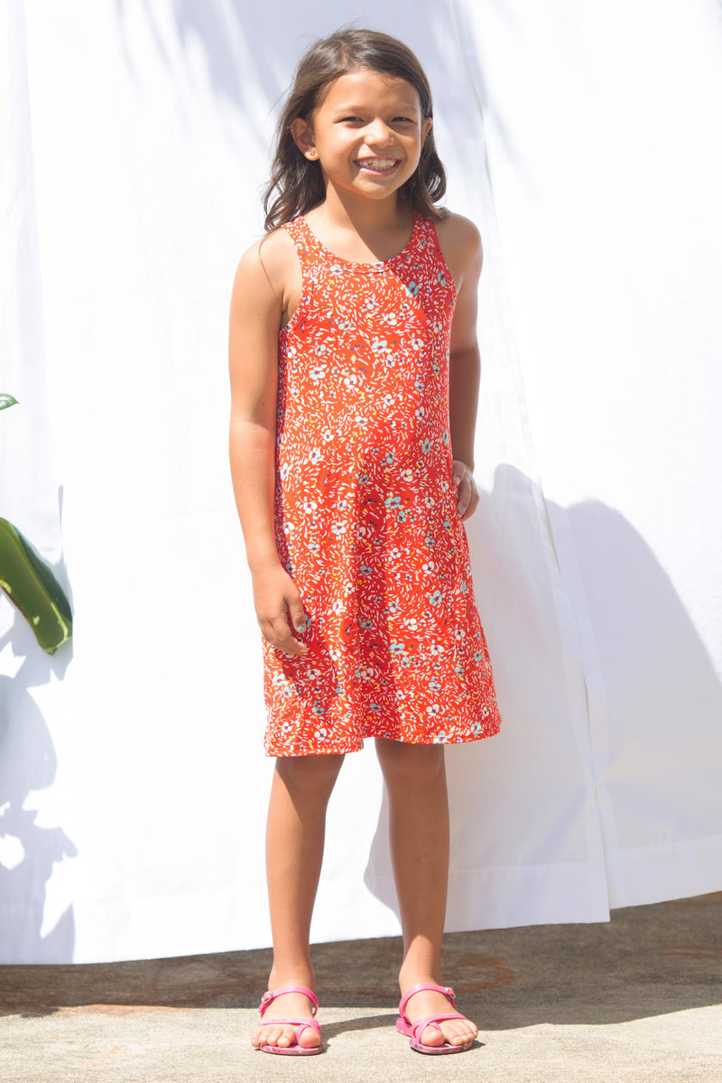 Mini Avery Dress (Wildflower Red)