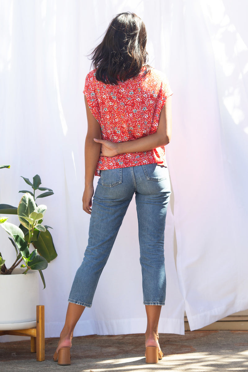 Brooke Top (Wildflower Red)