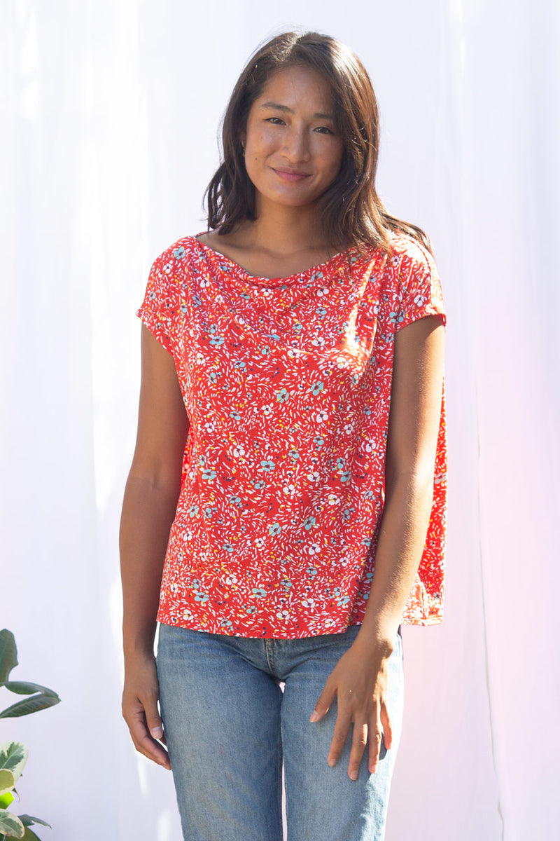 Brooke Top (Wildflower Red)