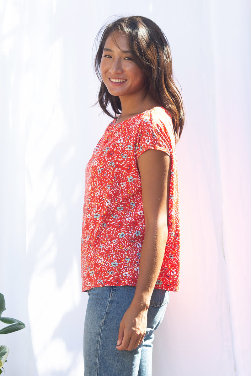 Brooke Top (Wildflower Red)