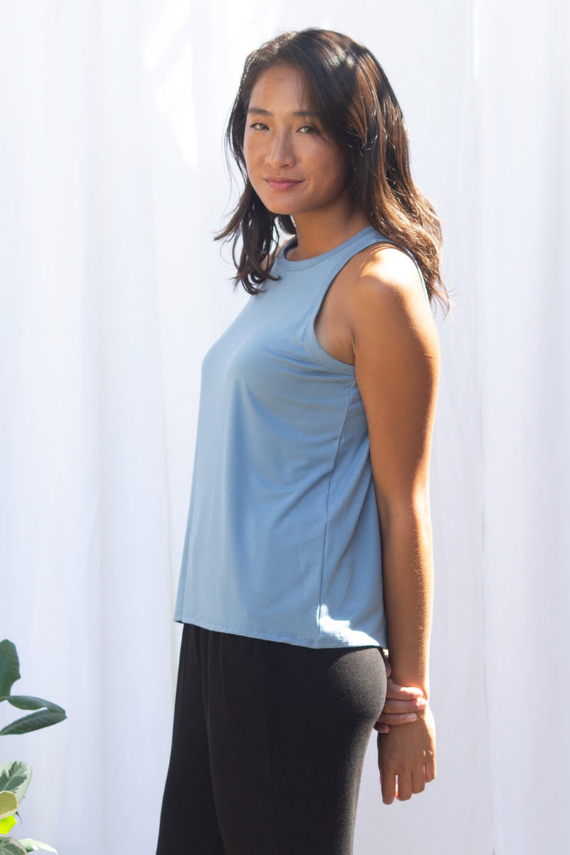 Michael Racer Tank Top (Sky Blue)