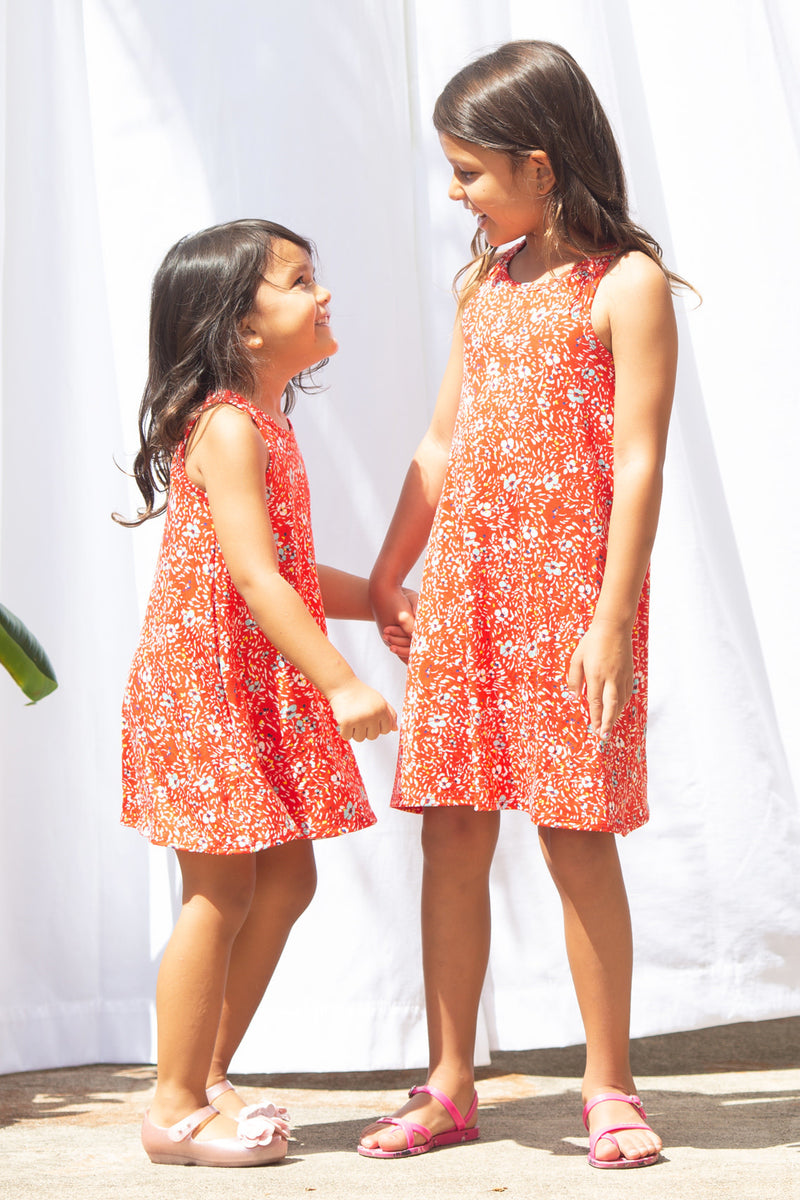 Mini Avery Dress (Wildflower Red)