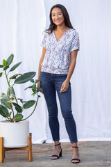 Luna Wrap Top (Wandering Lavender)