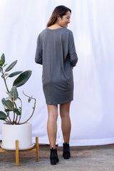 Lynette Dolman Dress (Charcoal)