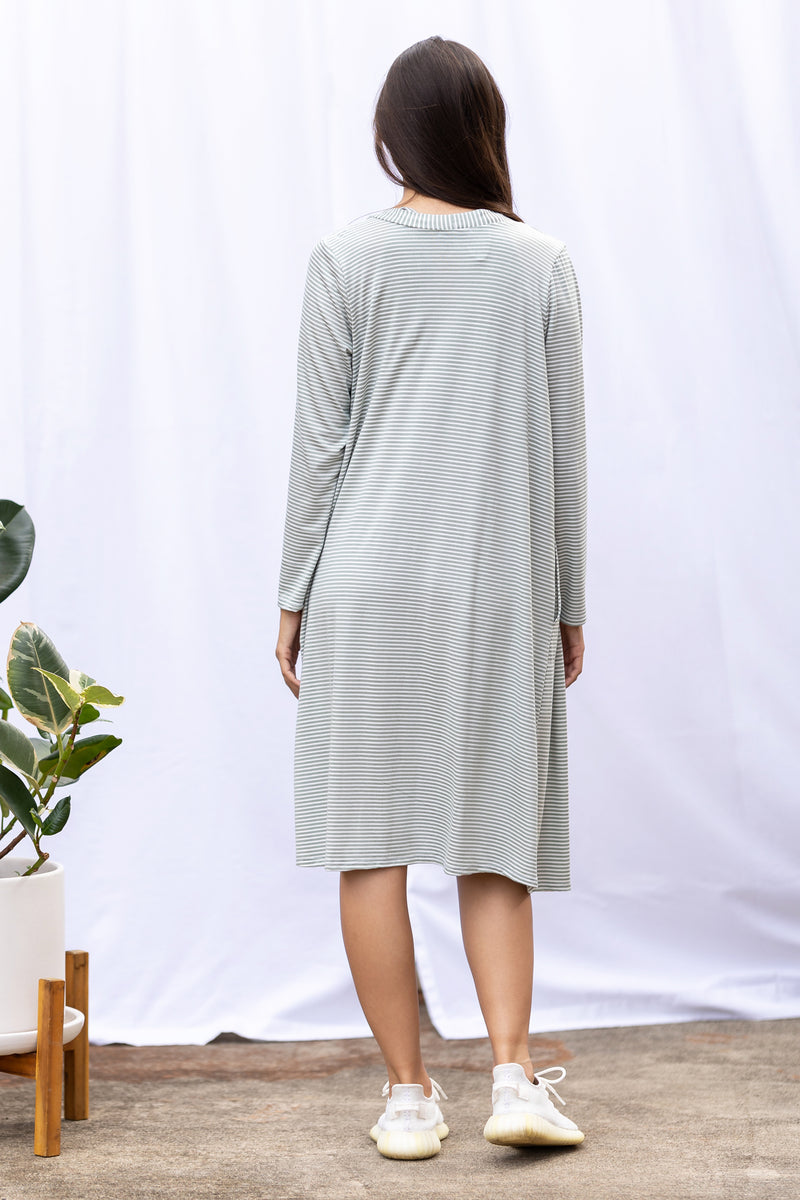 Dayna Duster (Sage Stripe)