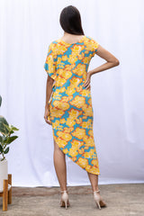 Lola Asymmetric Maxi (Golden Bloom) - S