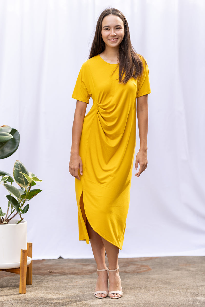 Ricky Asymmetrical Dress (Dandelion)