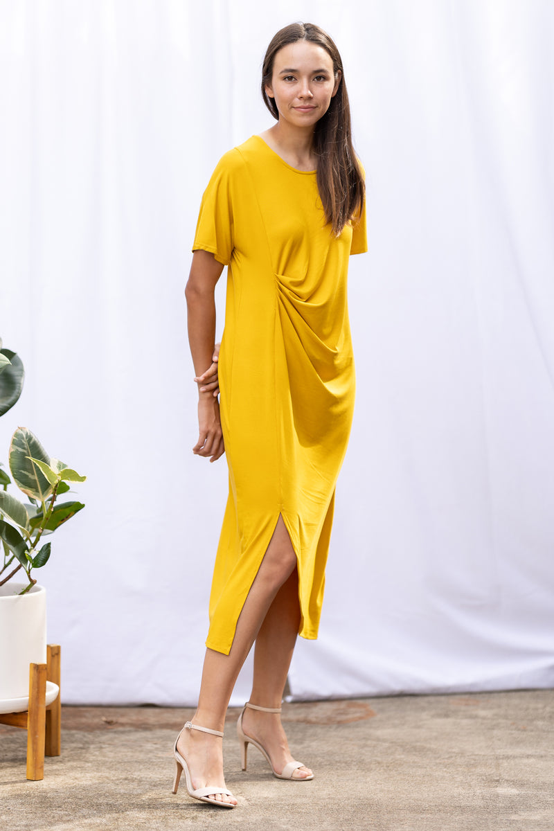 Ricky Asymmetrical Dress (Dandelion)