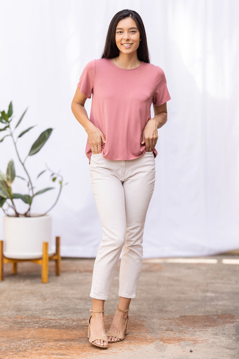 Cora Tee (Desert Rose)