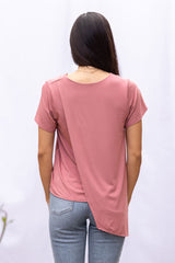 Gemma Asymmetrical Tunic (Desert Rose) - M