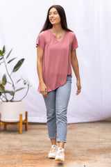 Gemma Asymmetrical Tunic (Desert Rose)