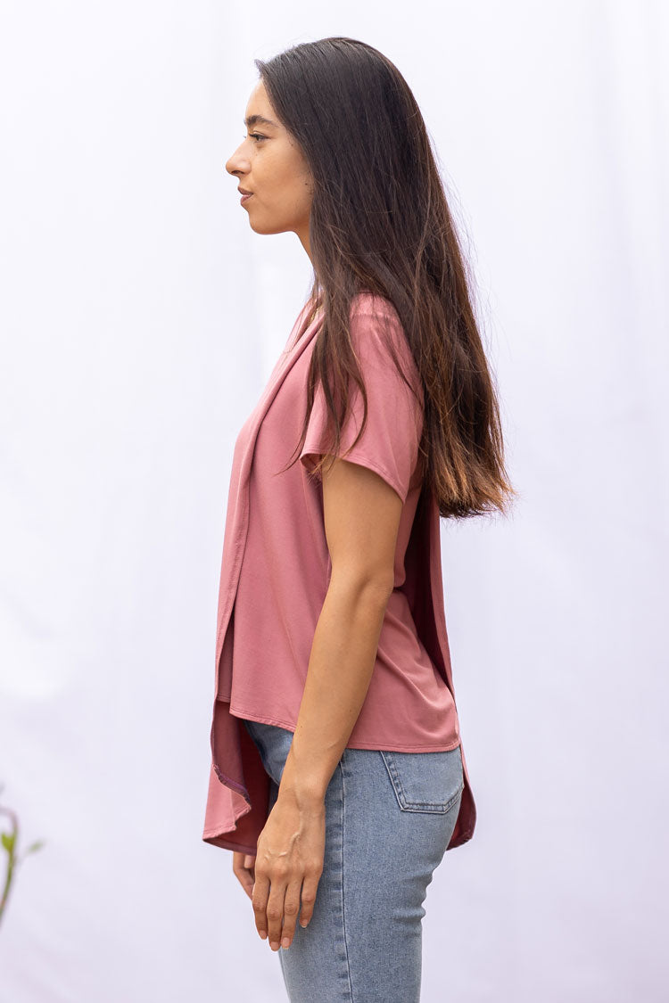 Gemma Asymmetrical Tunic (Desert Rose)