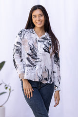 Kristin Button Down (Tropical Linen)