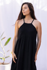 Marni Midi Dress (Black Gauze)