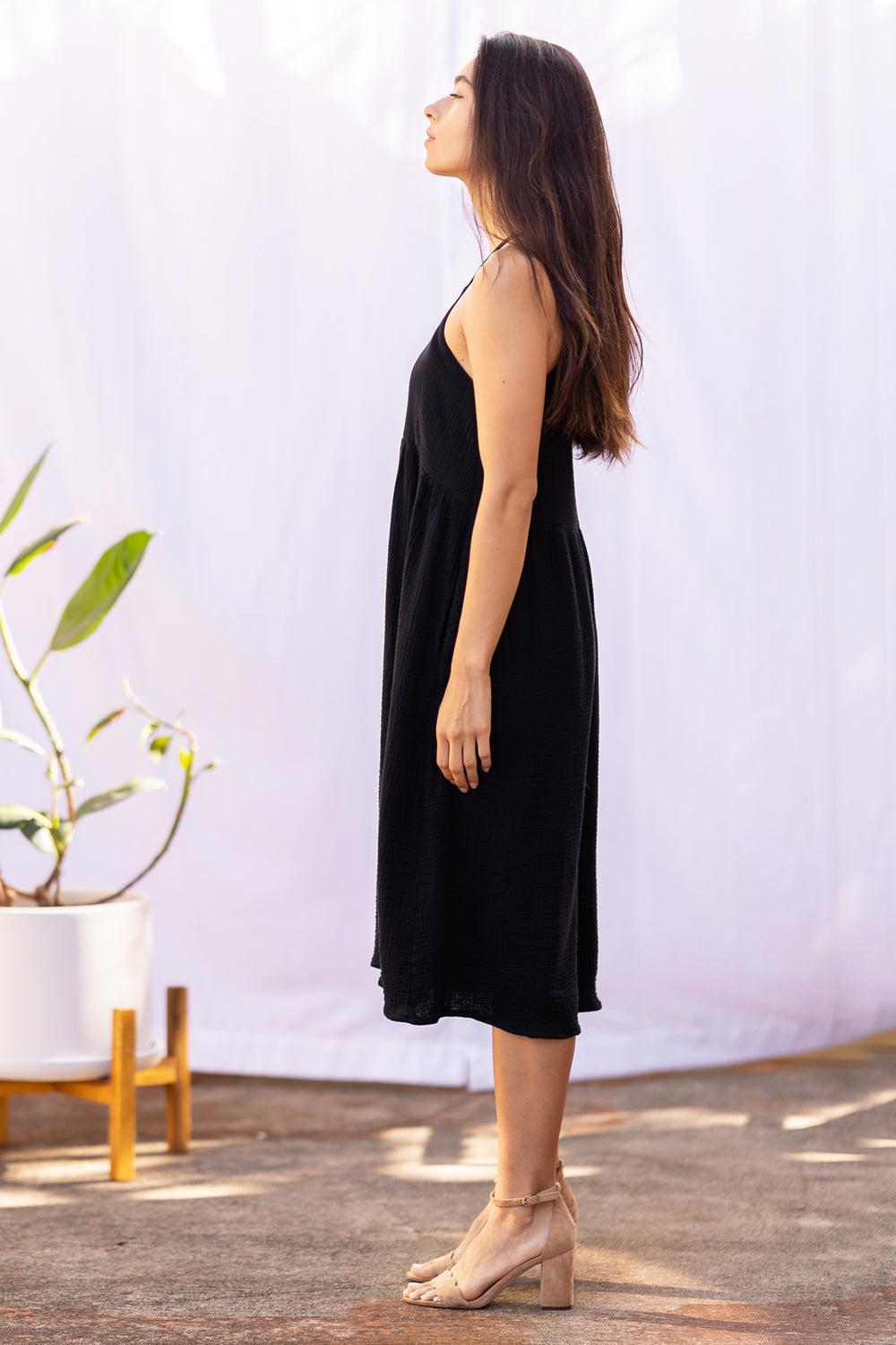 Marni Midi Dress (Black Gauze) – Ten Tomorrow