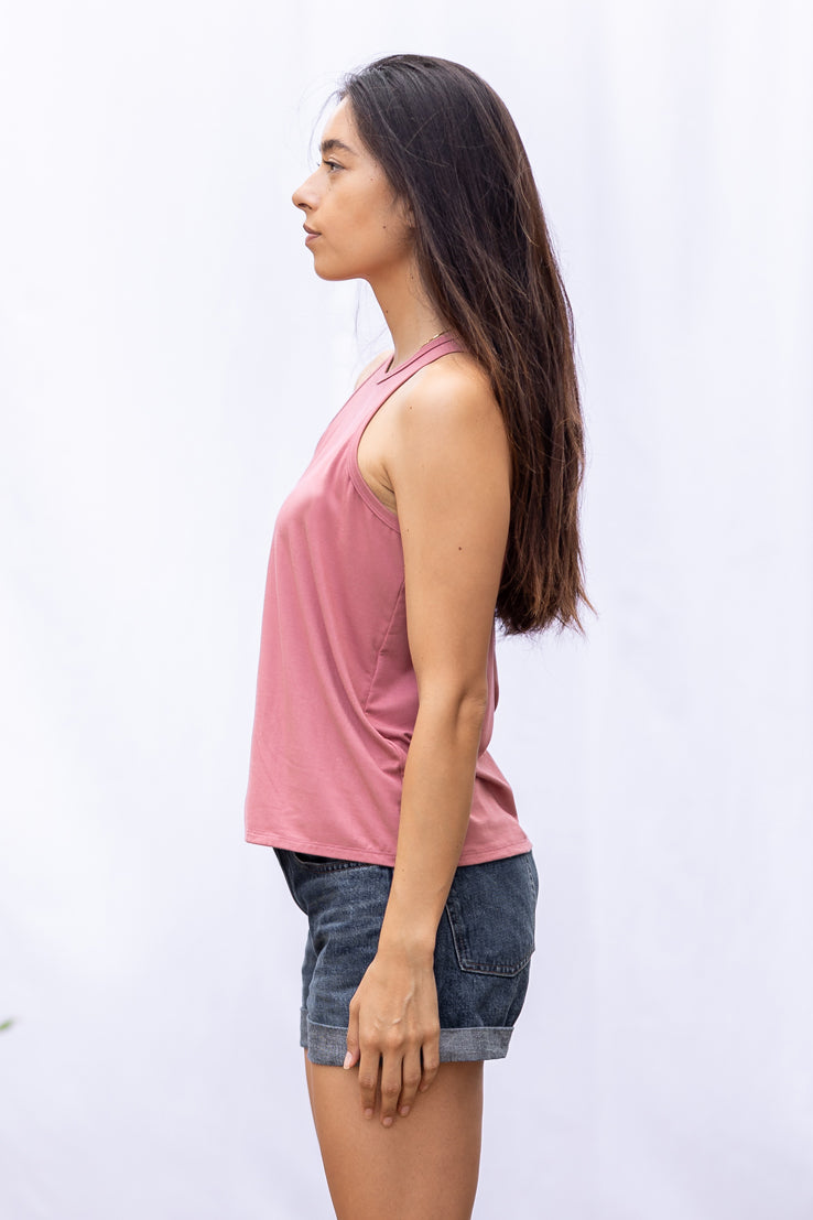 Michael Racer Tank Top (Desert Rose)