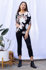 Meg Boatneck Top (Orchid Shadow)