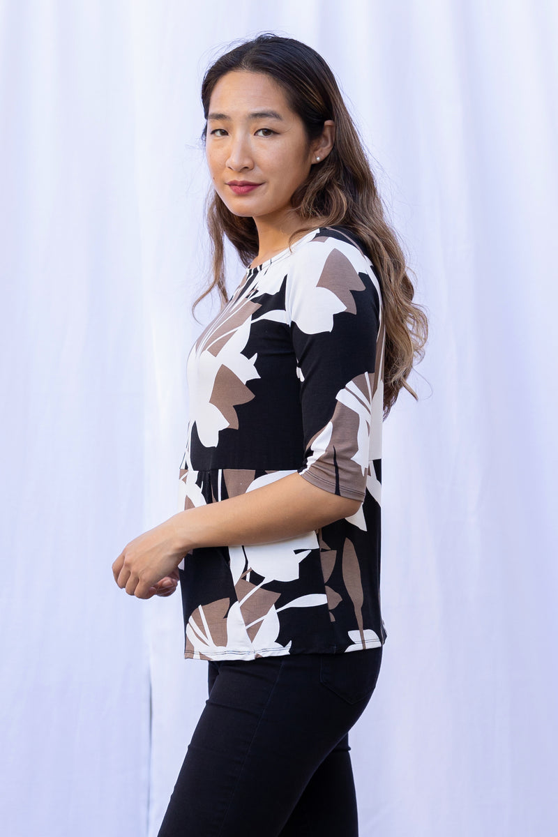 Meg Boatneck Top (Orchid Shadow)