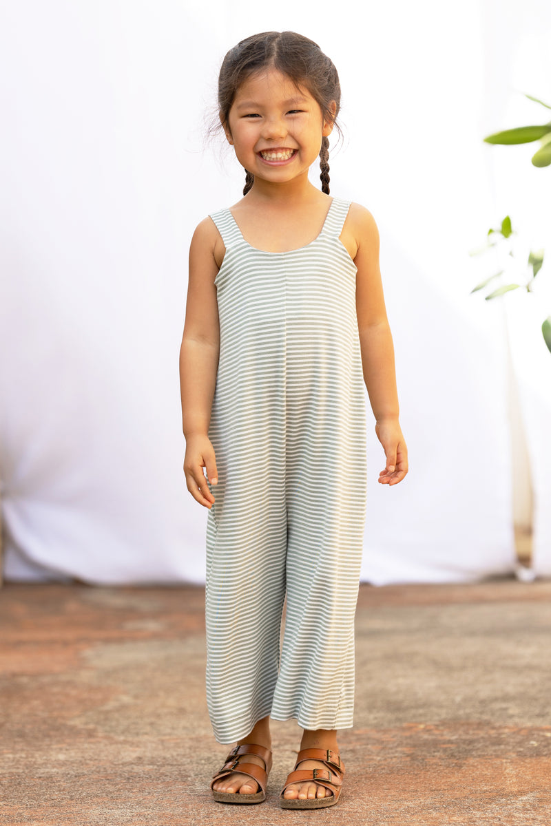 Mini Paisley Jumper (Sage Stripe)