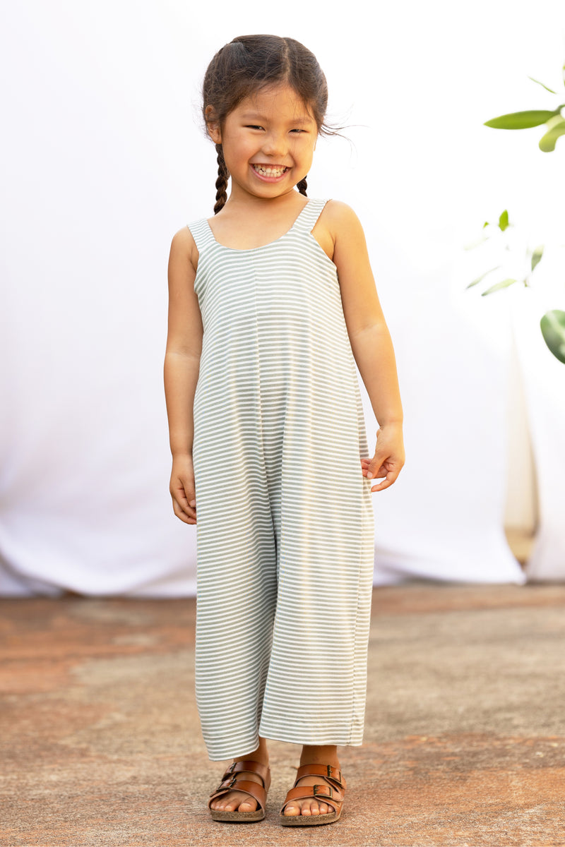 Mini Paisley Jumper (Sage Stripe)