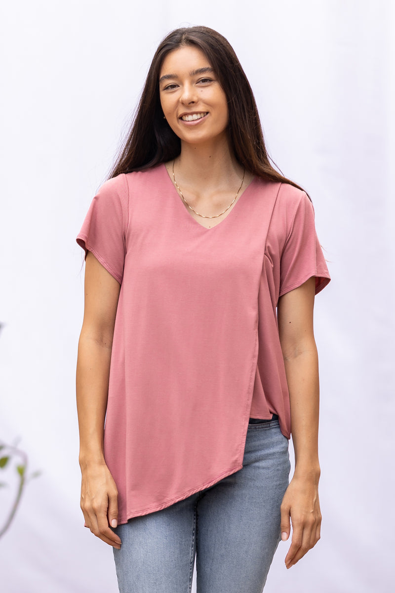 Gemma Asymmetrical Tunic (Desert Rose)