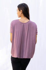 Alisa Box Pleat Top (Belladonna)
