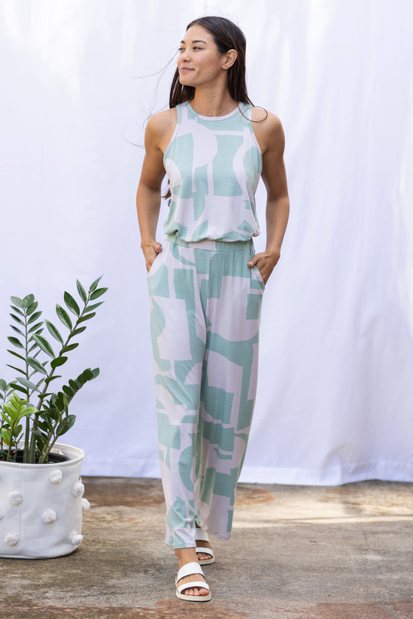 Parker Pant (Sea Salt Deco Print)