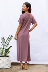 Ricky Asymmetrical Dress (Belladonna)