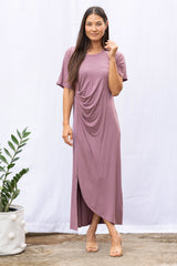 Ricky Asymmetrical Dress (Belladonna)