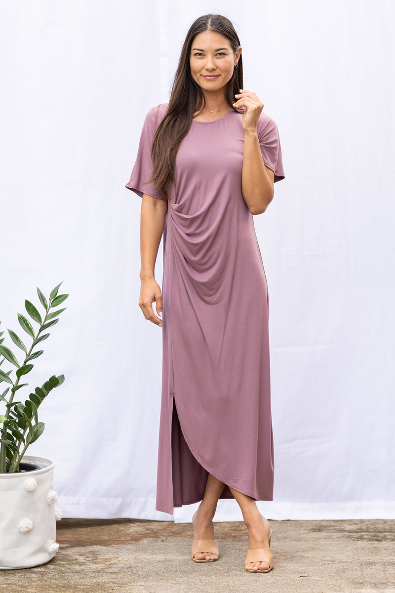 Ricky Asymmetrical Dress (Belladonna)
