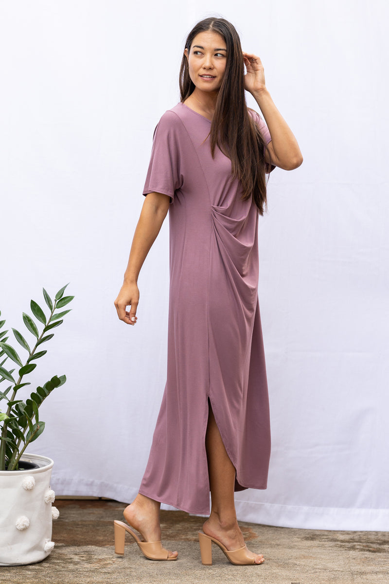Ricky Asymmetrical Dress (Belladonna)