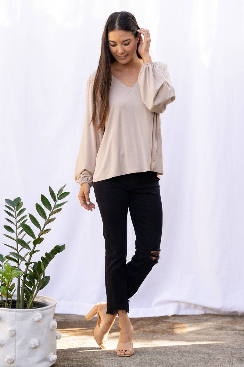 Vivian Blouse (Cocoa)
