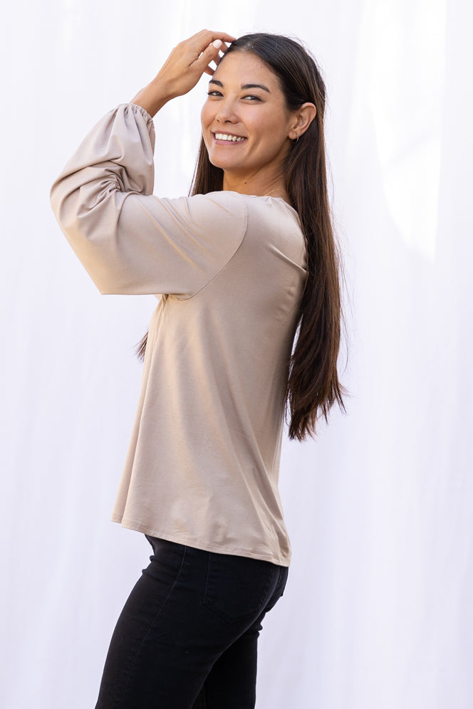 Vivian Blouse (Cocoa)