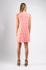 Kate Tennis Dress (Coral Line Print) - XS/S