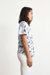 Ella One-shoulder Top (Winter Camo) - S